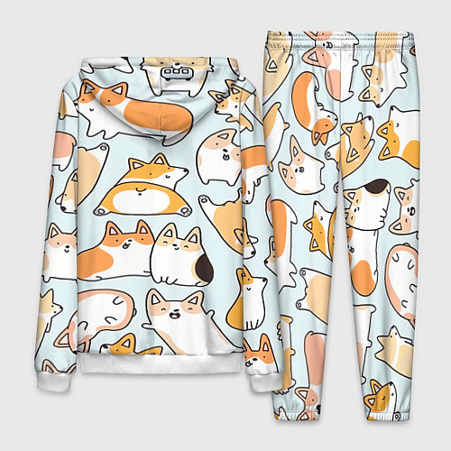 Мужской костюм Корги / 3D-Белый – фото 2