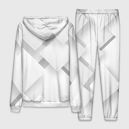 Мужской костюм Геометрическая Абстракция / 3D-Белый – фото 2