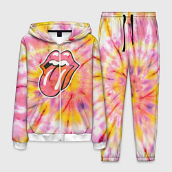 Костюм мужской Rolling Stones tie-dye, цвет: 3D-белый
