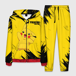 Костюм мужской PIKACHU: PIKA PIKA, цвет: 3D-красный