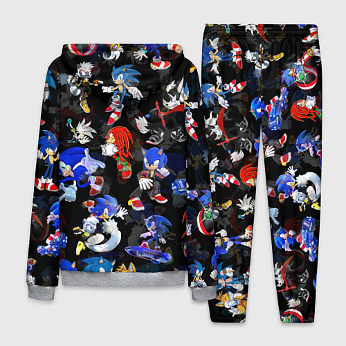 Мужской костюм Sonic паттерн / 3D-Меланж – фото 2
