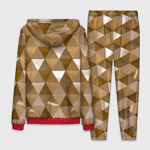 Мужской костюм Кристализация / 3D-Красный – фото 2