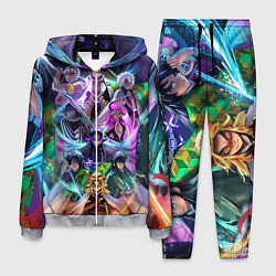 Костюм мужской KIMETSU NO YAIBA, цвет: 3D-меланж