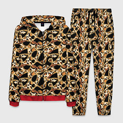 Костюм мужской Versace Леопардовая текстура, цвет: 3D-красный