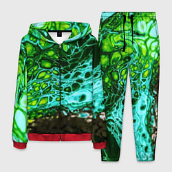 Костюм мужской Кислотные разводы краски, цвет: 3D-красный