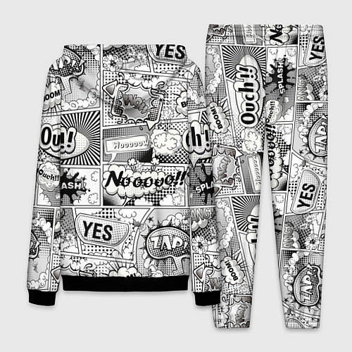 Мужской костюм COMICS ART / 3D-Черный – фото 2