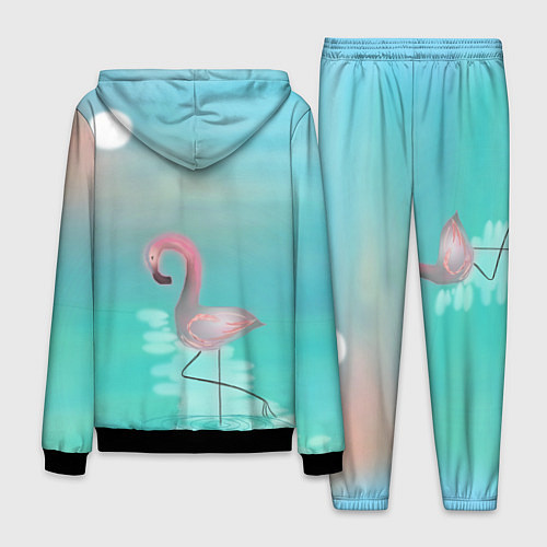 Мужской костюм Фламинго / 3D-Черный – фото 2