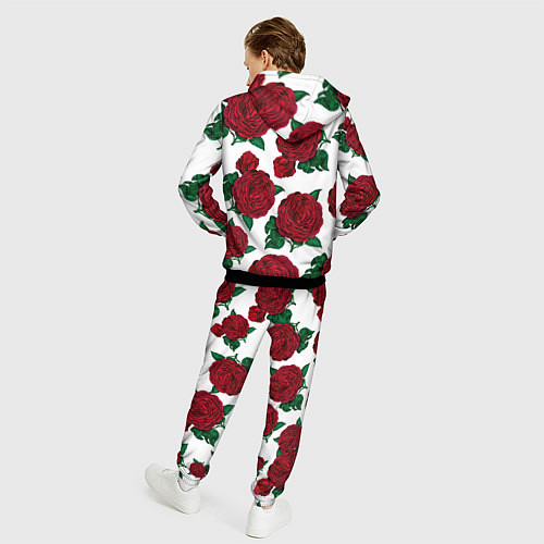 Мужской костюм Винтажные розы / 3D-Черный – фото 4