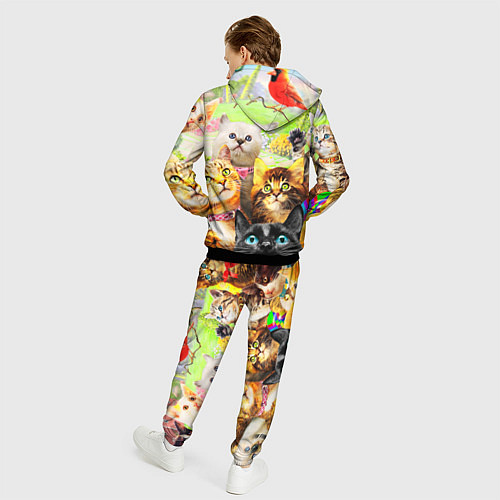 Мужской костюм КОТЫ / 3D-Черный – фото 4