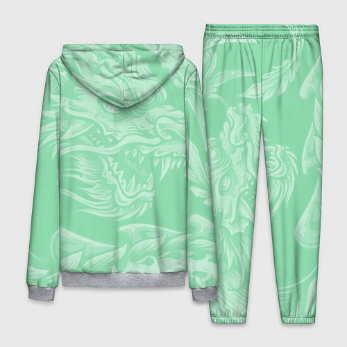 Мужской костюм Изумрудный дракон / 3D-Меланж – фото 2