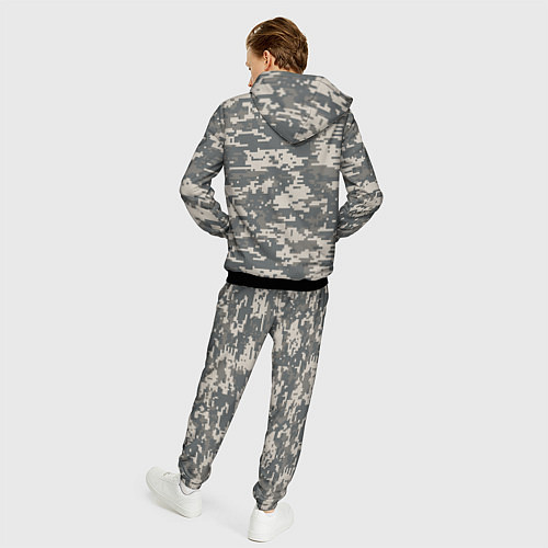Мужской костюм Цифровой камуфляж / 3D-Черный – фото 4