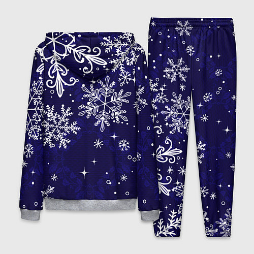 Мужской костюм Новогодние снежинки / 3D-Меланж – фото 2