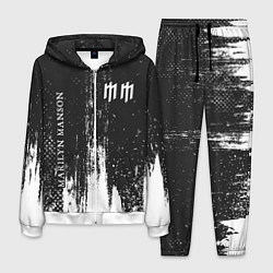 Костюм мужской MARILYN MANSON М МЭНСОН, цвет: 3D-белый