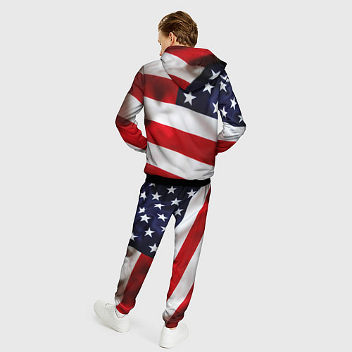 Мужской костюм США USA / 3D-Черный – фото 4