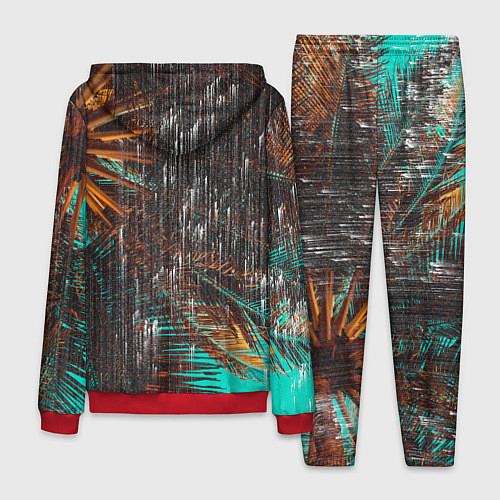 Мужской костюм Palm glitch art / 3D-Красный – фото 2