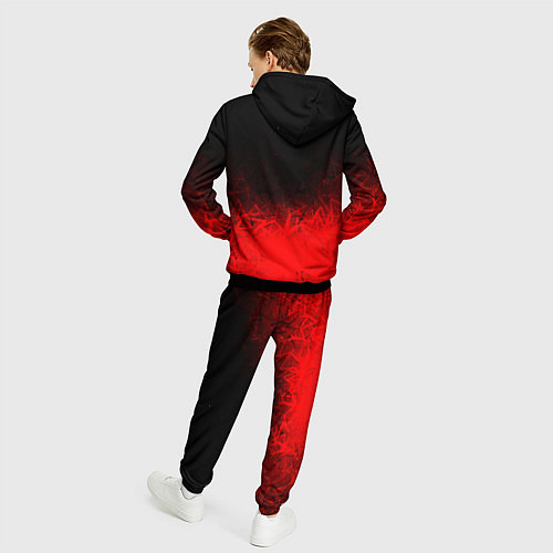 Мужской костюм КРАСНО-ЧЕРНЫЙ ГРАДИЕНТ / 3D-Черный – фото 4