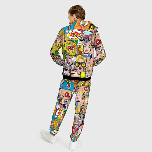 Мужской костюм Pop Art / 3D-Черный – фото 4