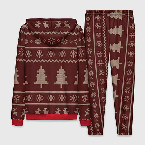 Мужской костюм Новогодний Ди Каприо с бокалом / 3D-Красный – фото 2