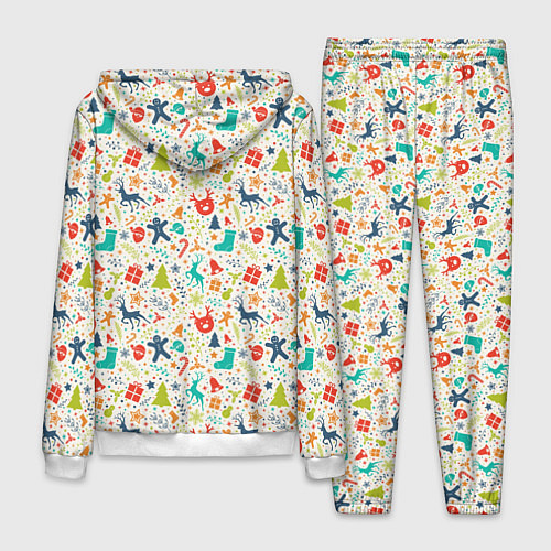 Мужской костюм Новый Год / 3D-Белый – фото 2