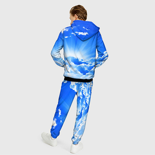 Мужской костюм Кот в облаках / 3D-Черный – фото 4