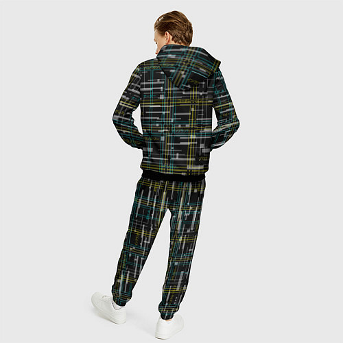 Мужской костюм Cyberpunk Tartan / 3D-Черный – фото 4