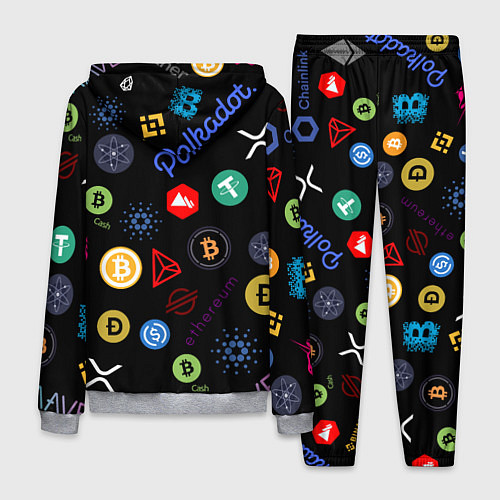 Мужской костюм BITCOIN PATTERN БИТКОИН Z / 3D-Меланж – фото 2