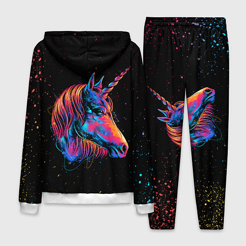 Мужской костюм ЕДИНОРОГ UNICORN RAINBOW / 3D-Белый – фото 2