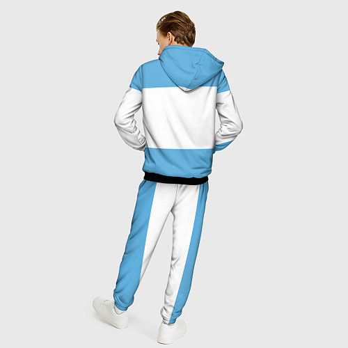 Мужской костюм Сборная Аргентины / 3D-Черный – фото 4