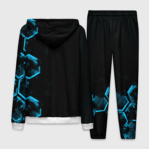 Мужской костюм Mercedes Мерседес Неон / 3D-Белый – фото 2