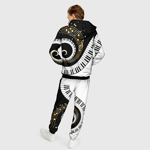 Мужской костюм МУЗЫКАЛЬНЫЙ УЗОР / 3D-Черный – фото 4