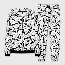 Костюм мужской Шахматы, цвет: 3D-черный