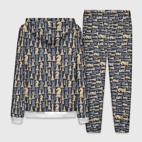 Мужской костюм Шахматист / 3D-Белый – фото 2