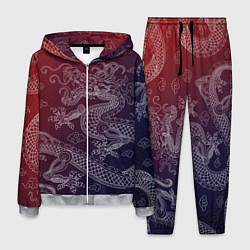 Костюм мужской Традиционный китайский дракон, цвет: 3D-меланж