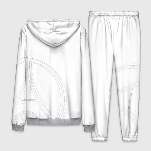 Мужской костюм PSG Core Big Logo White New 202223 / 3D-Меланж – фото 2