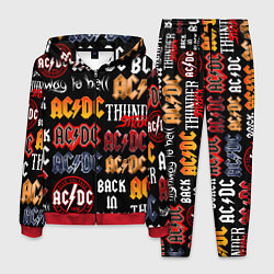 Костюм мужской AC DC LOGOBOMBING, цвет: 3D-красный
