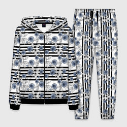 Мужской костюм Акварельный полосатый узор