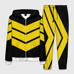 Костюм мужской Три полоски, цвет: 3D-белый