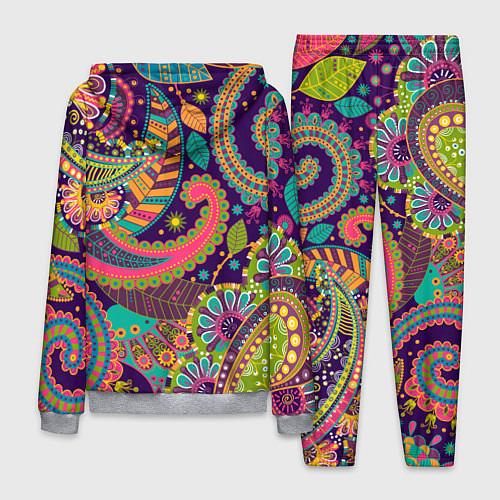 Мужской костюм Яркий красочный узор / 3D-Меланж – фото 2