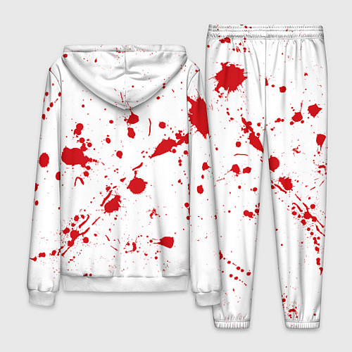 Мужской костюм Dexter logo Декстер брызги крови / 3D-Белый – фото 2
