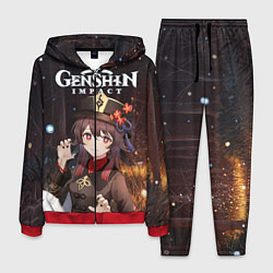 Костюм мужской Hu Tao, цвет: 3D-красный