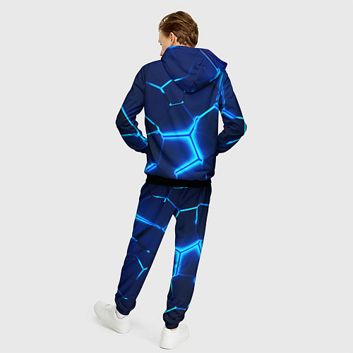 Мужской костюм BMW LOGO 3Д ПЛИТЫ ГЕОМЕТРИЯ / 3D-Черный – фото 4