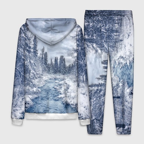 Мужской костюм СНЕЖНЫЙ ПЕЙЗАЖ / 3D-Белый – фото 2