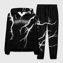 Костюм мужской GHOSTEMANE Lightning Гостмейн Молния Надпись, цвет: 3D-черный