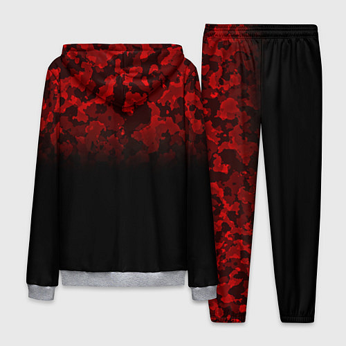 Мужской костюм BLACK RED CAMO RED MILLITARY / 3D-Меланж – фото 2