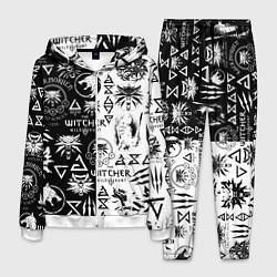 Костюм мужской THE WITCHER LOGOOMBING ВЕДЬМАК ПАТТЕРН, цвет: 3D-белый