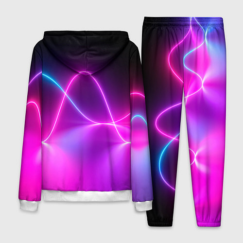 Мужской костюм Лучи света pink theme / 3D-Белый – фото 2