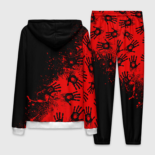 Мужской костюм Death Stranding Отпечаток рук паттерн / 3D-Белый – фото 2