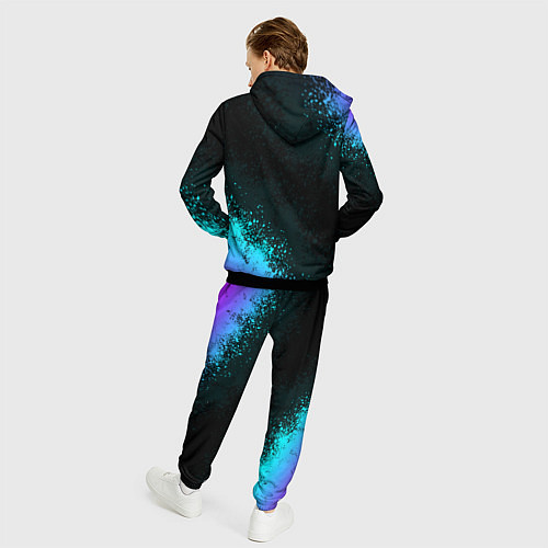 Мужской костюм CS GO NEON SYMBOL STYLE SKIN КС ГО НЕОН / 3D-Черный – фото 4