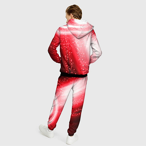 Мужской костюм Красная космическая спираль / 3D-Черный – фото 4