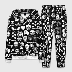 Мужской костюм UNDERTALE PATTERN БЕЛЫЙ